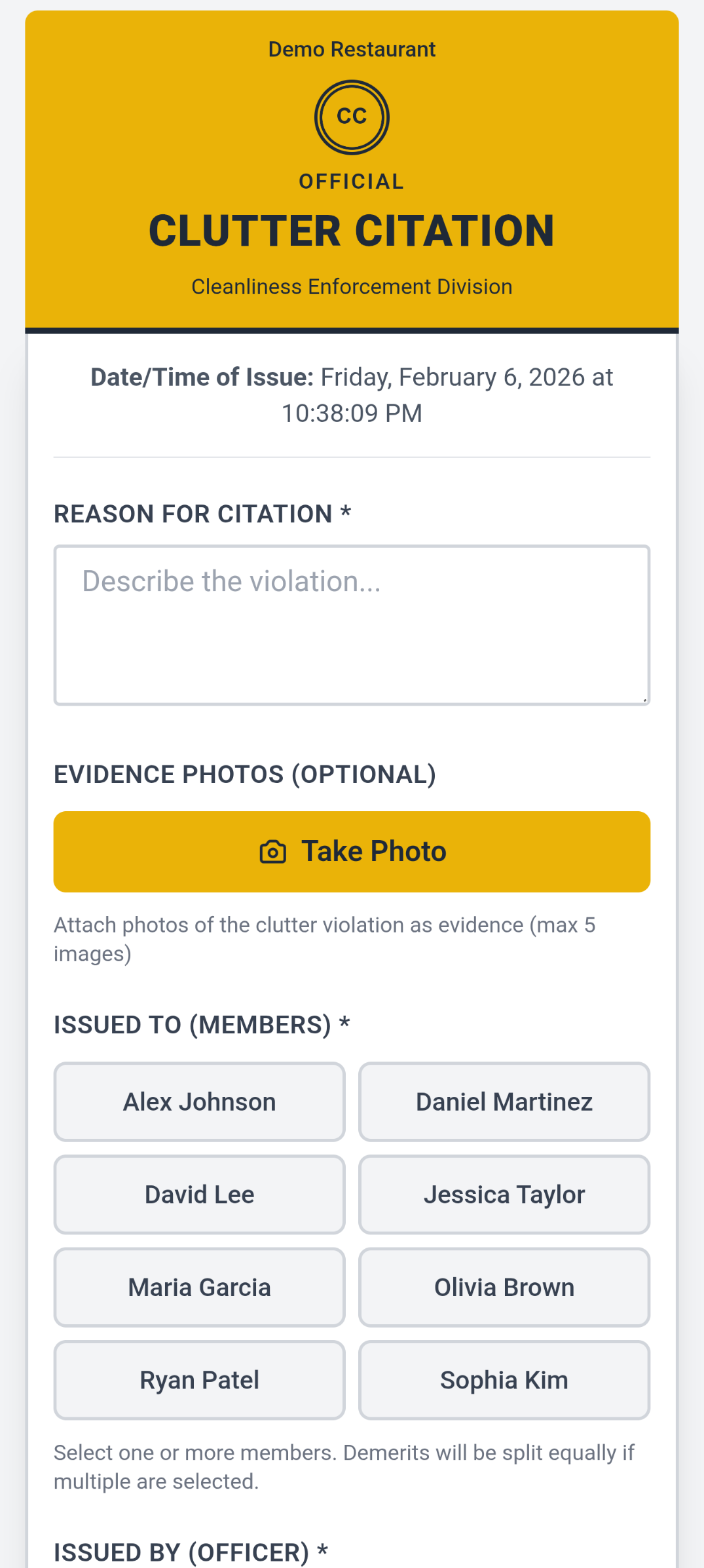 Clutter Tickets Screenshot