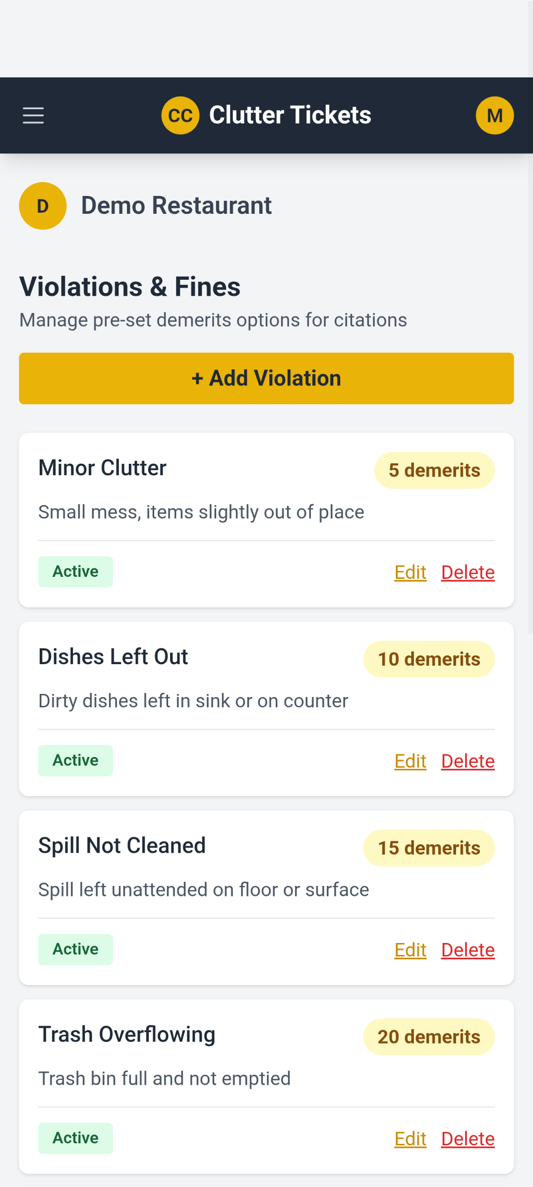 Clutter Tickets Screenshot