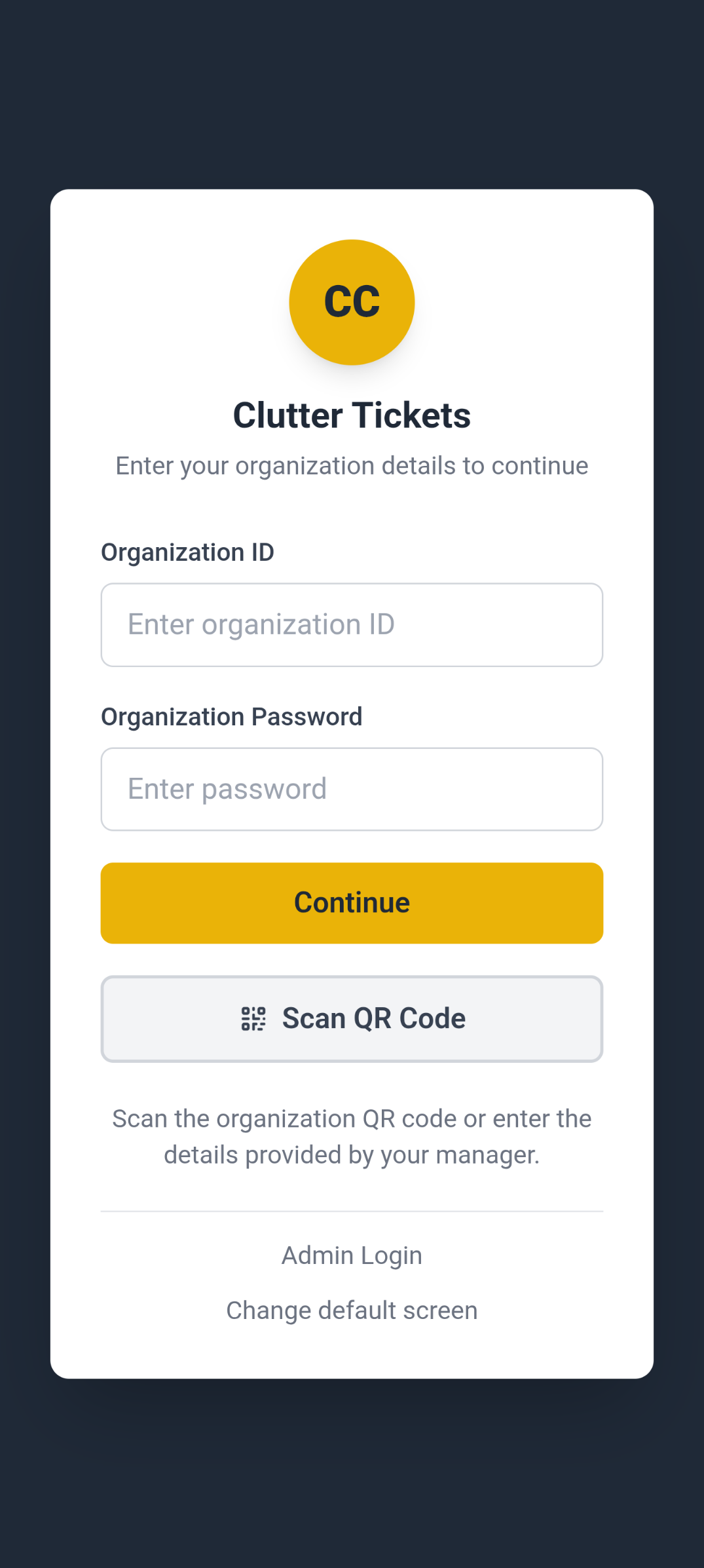 Clutter Tickets Screenshot