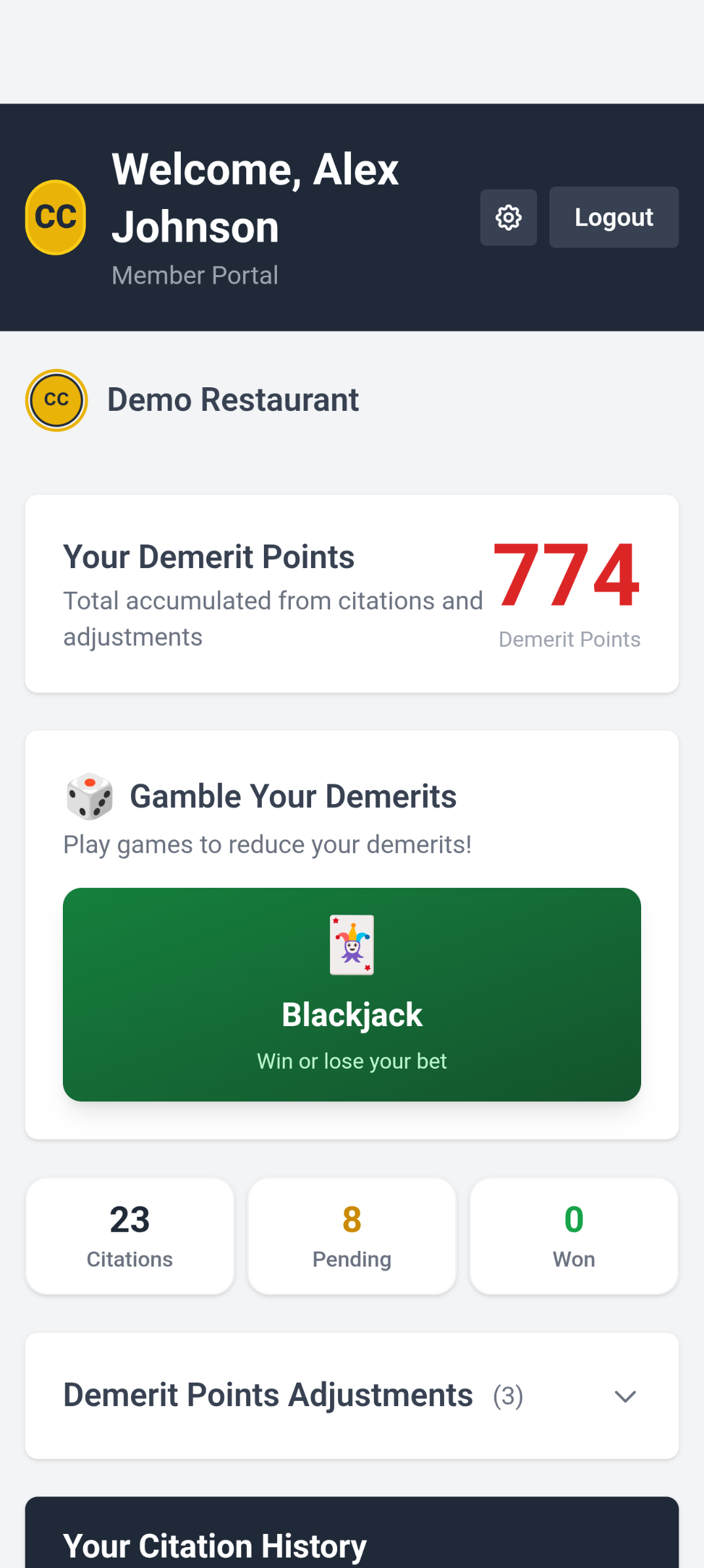 Clutter Tickets Screenshot