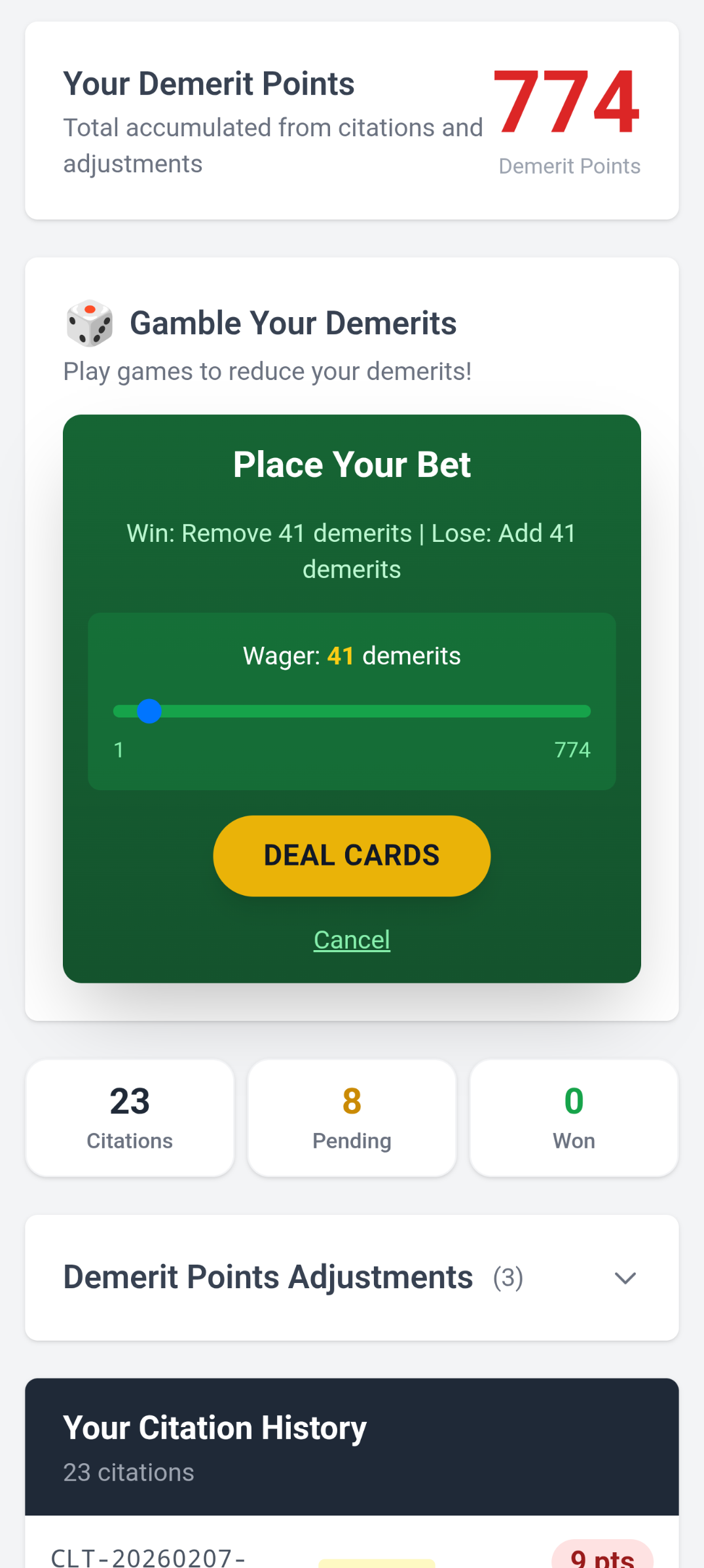 Clutter Tickets Screenshot